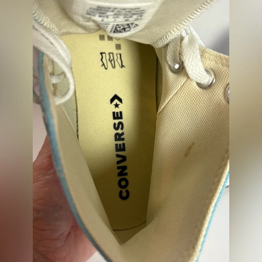 Converse Chuck Taylor All Star High Top Sneakers Blue Canvas Women’s 9 Men’s 7 - Picture 8 of 9